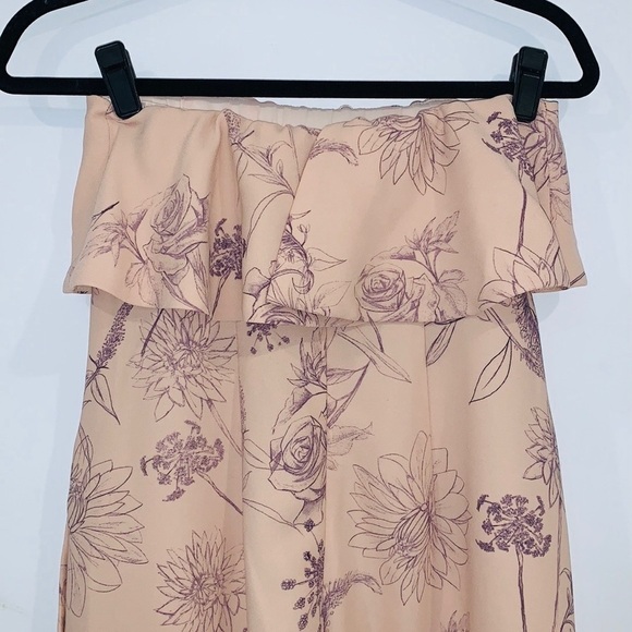 ARITZIA Babaton Flutter Pink Altamiro Floral lightweight Satin Jumpsuit size 2 - Picture 9 of 16